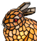 Meyda 7"H Tiffany Rabbit Honey Accent Lamp '36734
