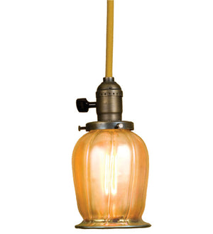 Meyda 5"W Revival Chelsea Favrile Mini Pendant 36818