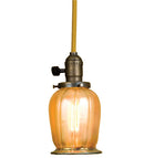 Meyda 5"W Revival Chelsea Favrile Mini Pendant 36818