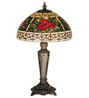 Meyda 16.5"H Roses & Scrolls Accent Lamp 37790