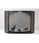 Meyda 62"W X 40"H Deer at Dawn Fireplace Screen 38521
