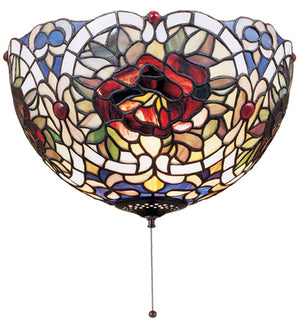 Meyda 12" Wide Renaissance Rose Flushmount 38678