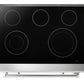 Thor Kitchen 5-Piece Appliance Package - 36-Inch Electric Range with Tilt Panel, Refrigerator with Water Dispenser, Pro-Style Wall Mount Hood, Dishwasher, & Wine Cooler in Stainless Steel