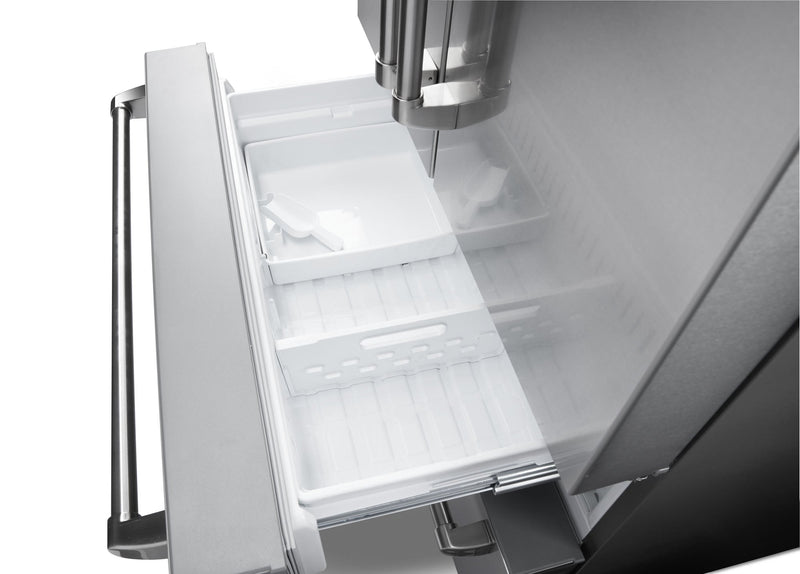 Thor Kitchen 5-Piece Appliance Package - 30-Inch Electric Range with Tilt Panel, French Door Refrigerator, Wall Mount Hood, Dishwasher, and Microwave Drawer in Stainless Steel