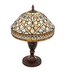 Meyda 10" High Jeweled Quatrefoil Accent Lamp- 44881