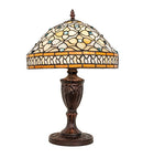 Meyda 10" High Jeweled Quatrefoil Accent Lamp- 44881