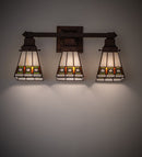 Meyda 20"W Diamond Band Mission 3 LT Vanity Light '48028