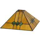 Meyda 13" Square Martini Mission Shade '48276