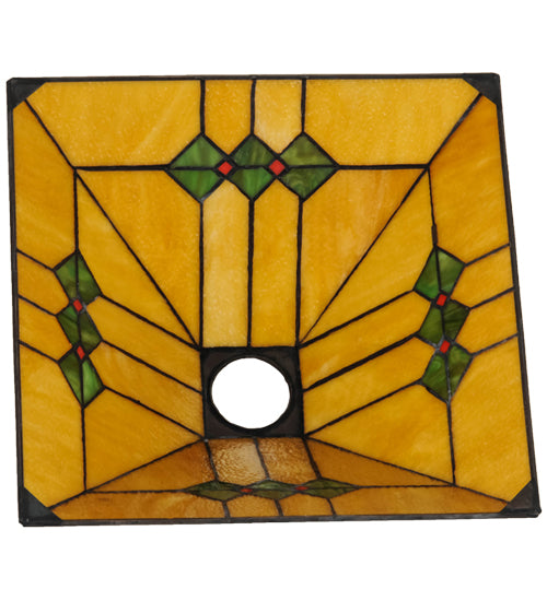 Meyda 13" Square Martini Mission Shade '48276