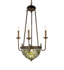 Meyda 22"W Lotus Bud 3 Arm Inverted Chandelier '49261