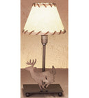 Meyda 13"H Lone Deer Faux Leather Accent Lamp '49799