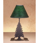 Meyda 15"H Tall Pines Faux Leather Accent Lamp '49810