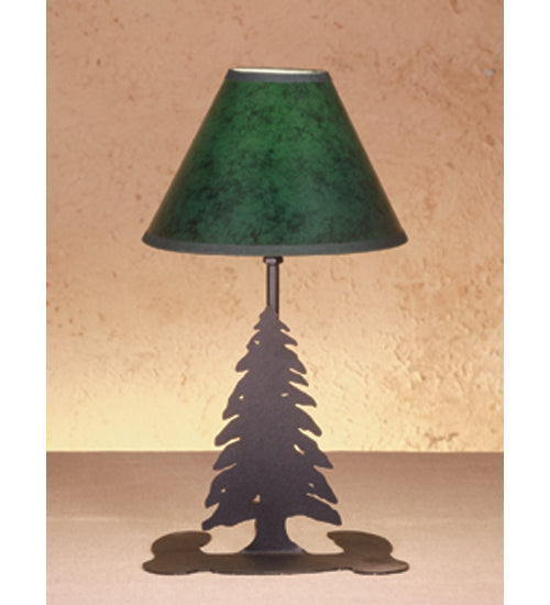 Meyda 15"H Tall Pines Faux Leather Accent Lamp '49810
