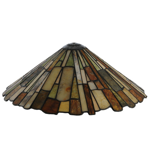 Meyda 17" Wide Delta Jadestone Shade '49920