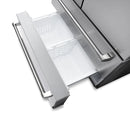 Thor Kitchen 5-Piece Appliance Package - 36-Inch Electric Range, French Door Refrigerator, Wall Mount Hood, Dishwasher, and Microwave Drawer in Stainless Steel