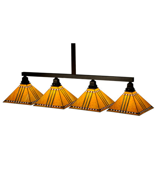 Meyda 59"L Prairie Corn 4 LT Island Pendant 50038