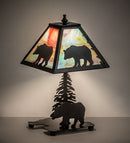 Meyda 15" High Lone Bear Accent Lamp 50398