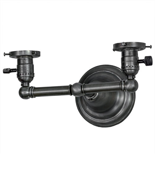 Meyda 12"W Revival Antique Nickel 2 LT Wall Sconce Hardware'101893