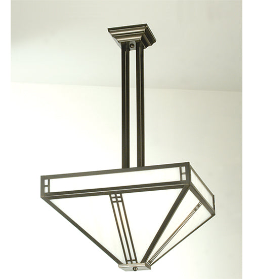 Meyda 18"Sq Prairie Loft Semi-Flushmount '50662