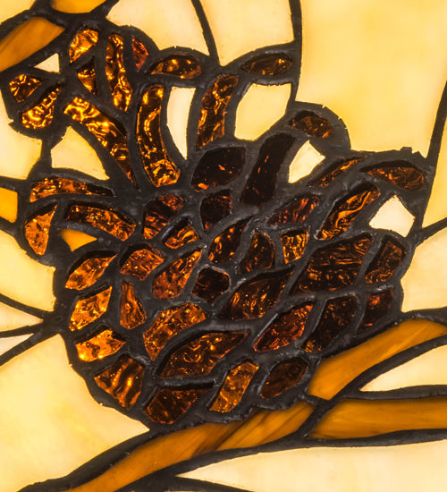 Meyda 14"Sq Pinecone Mission Shade '50686