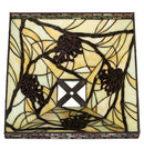 Meyda 14"Sq Pinecone Mission Shade '50686