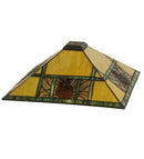 Meyda 17"Sq Pinecone Ridge Shade '156887
