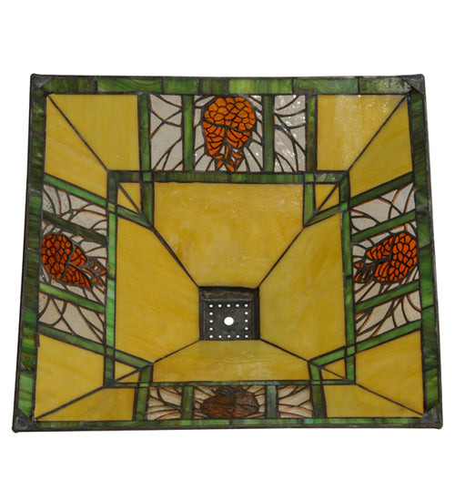Meyda 17"Sq Pinecone Ridge Shade '156887
