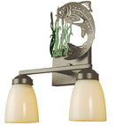 Meyda 13"W Leaping Trout 2 LT Vanity Light '51067