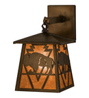 Meyda 7" Wide Lone Buffalo Wall Sconce '51487