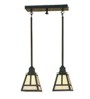 Meyda 17"L "T" Mission 2 LT Island Pendant '52020