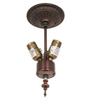 Meyda 10.5" 3LT"V" FLUSHMOUNT '52108