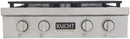 Kucht 30-Inch 4 Burner Gas Rangetop in Stainless Steel with Silver Accents KFX309T-S
