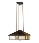 Meyda 17.5" Square Seneca Winter Pine Pendant '52097