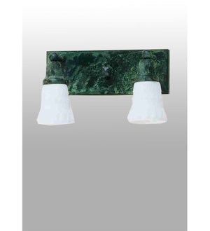 Meyda 14"W Revival Oyster Bay Embossed 2 LT Vanity Bar '56532