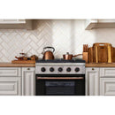 Kucht Signature 30" Pro-Style Dual Fuel Range in White Oven Door & Rose Gold KDF302-W-ROSE