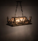 Meyda 35" Long Moose Through the Trees Oblong Pendant '65108