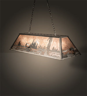 Meyda 60" Long Leaping Trout Oblong Pendant '65179