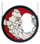 Meyda 15" Wide X 15" High Santa Claus Window '65263