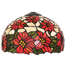 Meyda 12" Wide Poinsettia Shade '65382