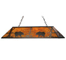 Meyda 72"L Bear at Lake Oblong Pendant '65415
