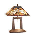 Meyda 20"H NUEVO Mission Oblong Desk Lamp '66530