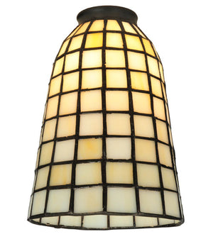 Meyda 5"W Geometric Beige Shade '67039