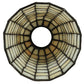 Meyda 5"W Geometric Beige Shade '67039