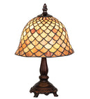Meyda 13.5"H Tiffany Fishscale Mini Lamp '67378