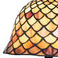 Meyda 13.5"H Tiffany Fishscale Mini Lamp '67378