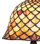 Meyda 13.5"H Tiffany Fishscale Mini Lamp '67378