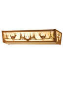 Meyda 36"W Deer at Lake Vanity Light '67744