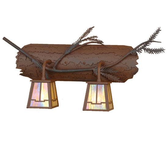Meyda 24"W Pine Branch Valley View 2 LT Vanity Light '67909