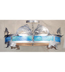 Meyda 65.5"W Catch of the Day Trout Semi-Flushmount '68166
