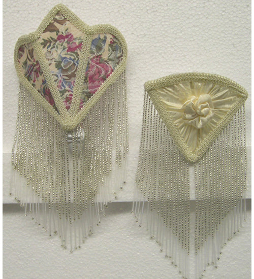 Meyda 11"H Fabric & Fringe Floral Night Light '68563